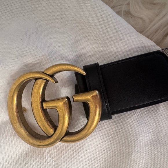 Gucci Black Leather Belt main image 9